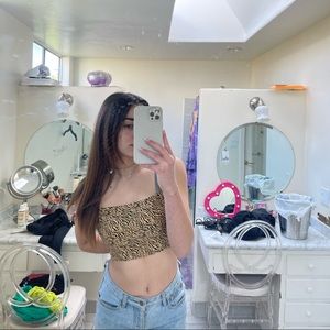 Tiger Print crop top